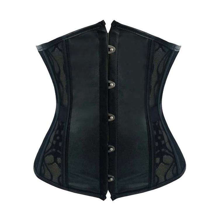 Sexy Steel Boned Corsets Women's Gothic Mesh Breathable Black Bustier Corset Body Shaper Waist Trainer Bustiers Corselet-Dollar Bargains Online Shopping Australia