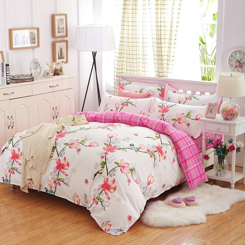 4pcs Bohemian Bedding Set Soft Polyester Bed Linen Duvet Cover Pillowcases Bed Sheet Sets Home Textile Queen Full Coverlets-Dollar Bargains Online Shopping Australia