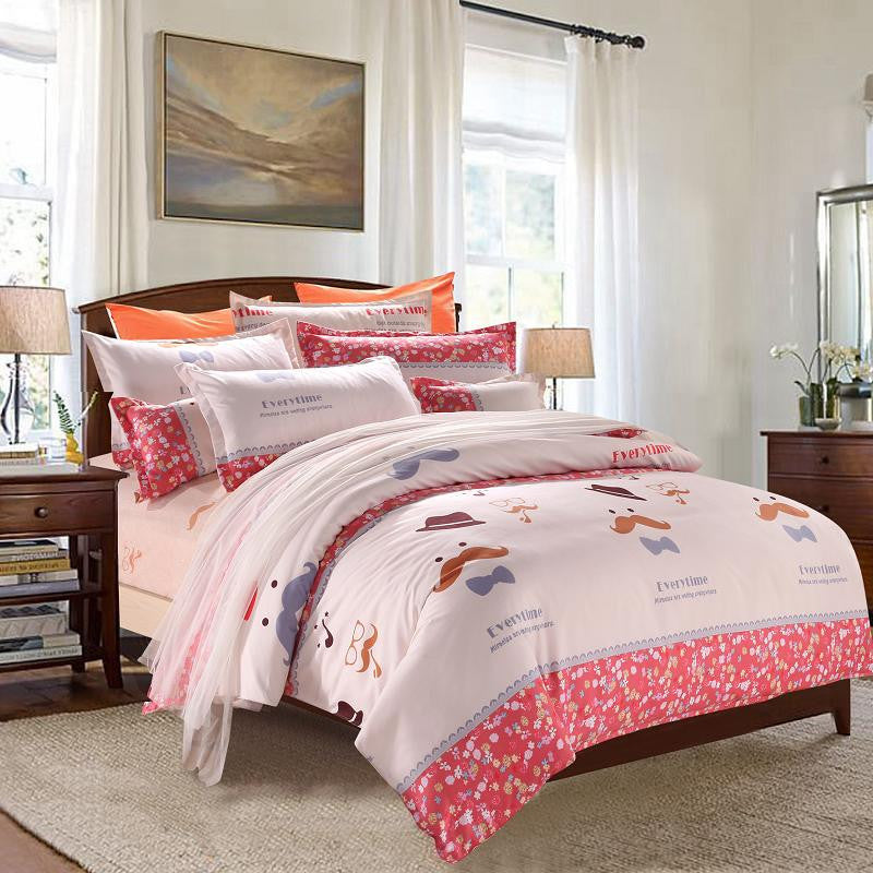 4pcs Bohemian Bedding Set Soft Polyester Bed Linen Duvet Cover Pillowcases Bed Sheet Sets Home Textile Queen Full Coverlets-Dollar Bargains Online Shopping Australia