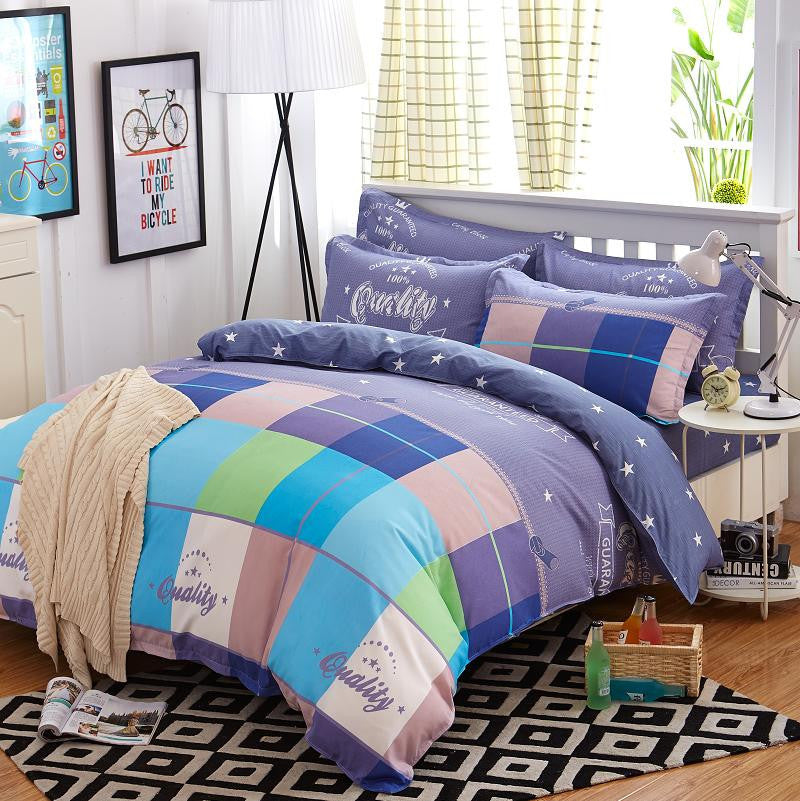 4pcs Bohemian Bedding Set Soft Polyester Bed Linen Duvet Cover Pillowcases Bed Sheet Sets Home Textile Queen Full Coverlets-Dollar Bargains Online Shopping Australia