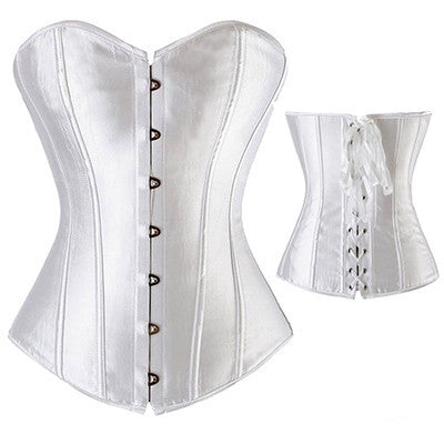 Sexy Lace up Boned Overbust Corset Bustier Top Waist Cincher Shaper Corsetlet espartilho-Dollar Bargains Online Shopping Australia