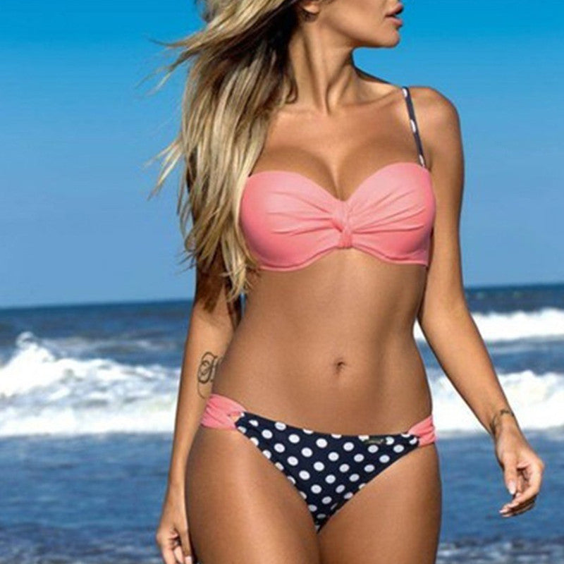 Biquinis Feminino Sexy Brazilian Bikini Push Up Swimwear Women Low-Waist Bathing Suit Beachwear Halter Top Swimsuit-Dollar Bargains Online Shopping Australia