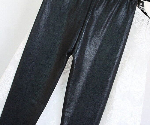 Plus Size Fashion women's Sexy Skinny Faux Leather High Waist Leggings Pants XS/S/M/L/XL 17 colors-Dollar Bargains Online Shopping Australia