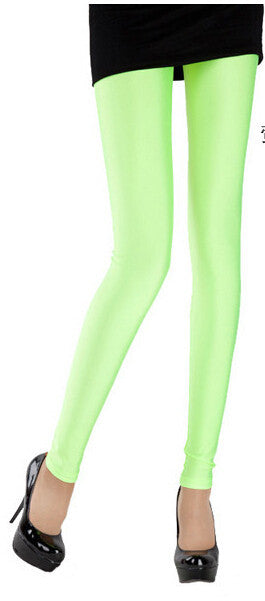 Sexy Solid Candy Neon Plus Size Women's Leggings High Stretched Jeggings Fitness Clothing Ballet Dancing Pant-Dollar Bargains Online Shopping Australia