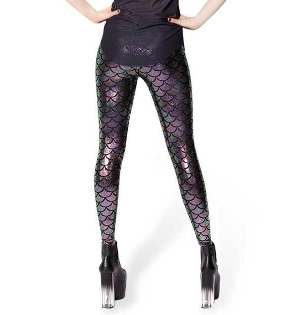 Novelty Fish Scale Shine women leggings Mermaid Female legging punk pants Plus Size leggins Solid Color-Dollar Bargains Online Shopping Australia