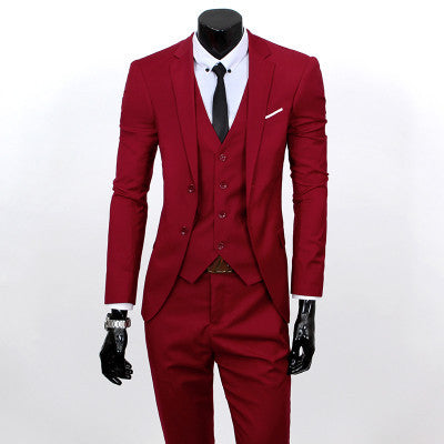 Three-piece formal blazer suit / Male suit of cultivate one's morality Business suits-Dollar Bargains Online Shopping Australia