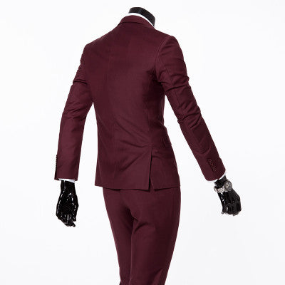 Three-piece formal blazer suit / Male suit of cultivate one's morality Business suits-Dollar Bargains Online Shopping Australia