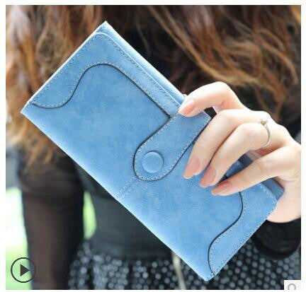 Arrive Fashion Retro Matte Stitching Wallet Women Brand Long Purse Clutch Women Casual Hasp Dollar Price Wallet Handbag-Dollar Bargains Online Shopping Australia