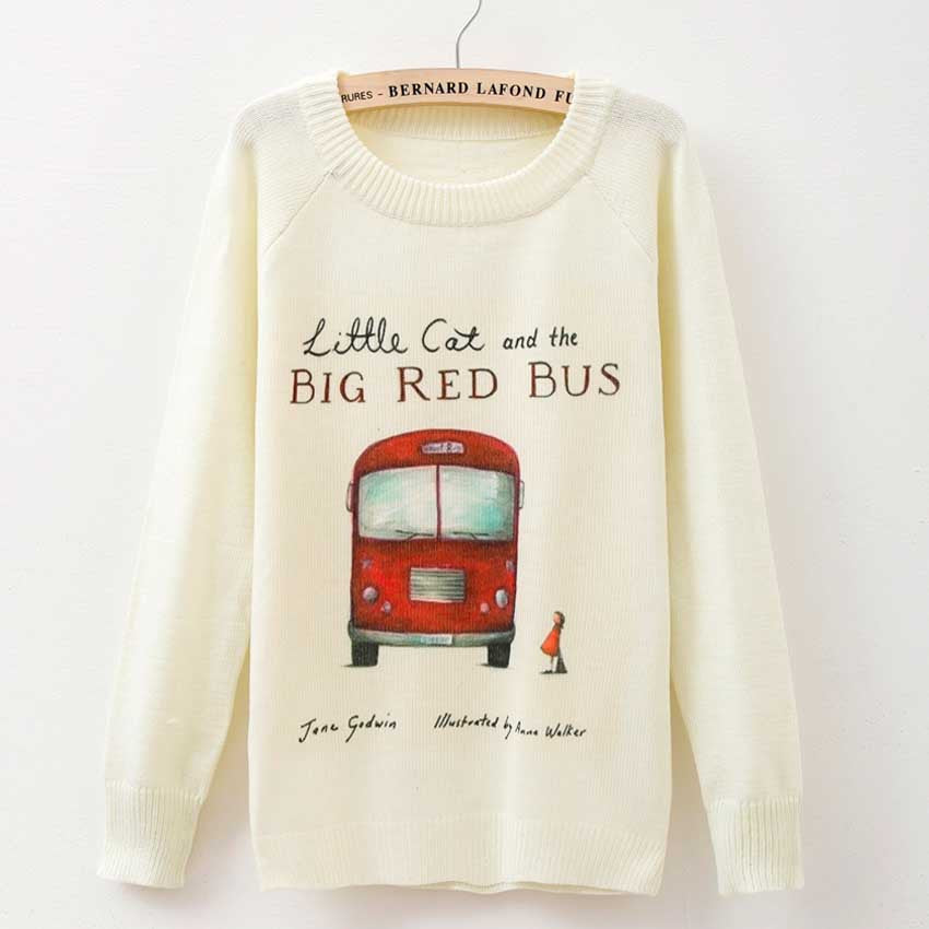 Rose garden owl bird print women sweaters and pullover Autumn winter Harajuku fashion Brand Knitwear sweater coat Plus Size-Dollar Bargains Online Shopping Australia