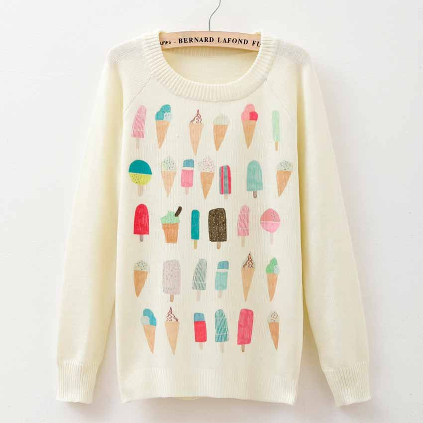 Rose garden owl bird print women sweaters and pullover Autumn winter Harajuku fashion Brand Knitwear sweater coat Plus Size-Dollar Bargains Online Shopping Australia