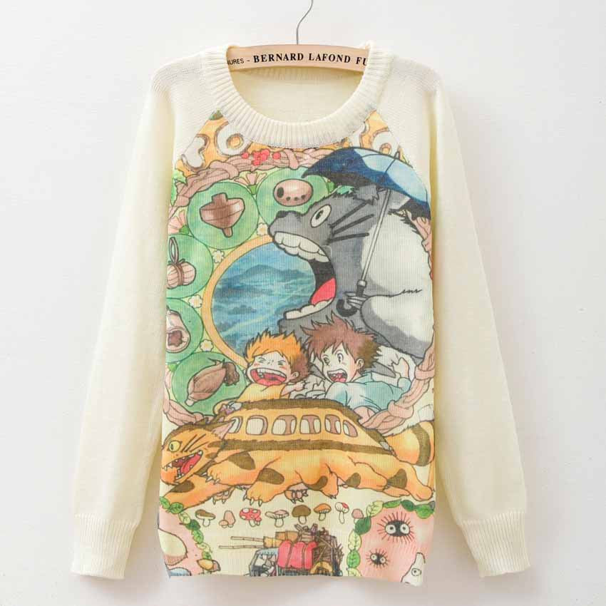 Rose garden owl bird print women sweaters and pullover Autumn winter Harajuku fashion Brand Knitwear sweater coat Plus Size-Dollar Bargains Online Shopping Australia