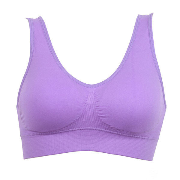 Women Seamless Solid Bra Fitness Bras Tops Breathable Underwear Lovely Young Size S-3XL-Dollar Bargains Online Shopping Australia