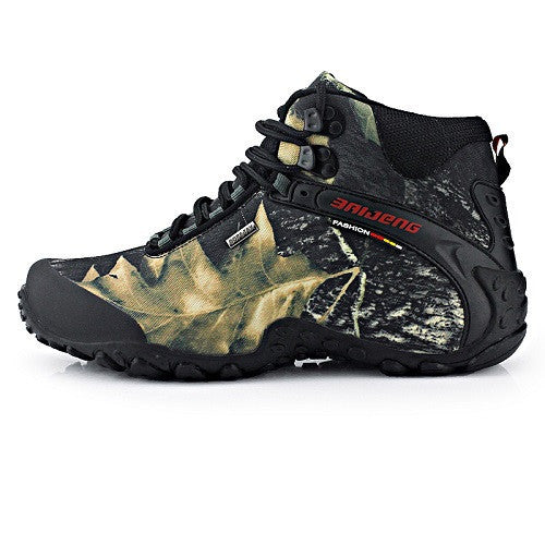 waterproof canvas hiking shoes boots Anti-skid Wear resistant breathable fishing shoes climbing high shoes-Dollar Bargains Online Shopping Australia