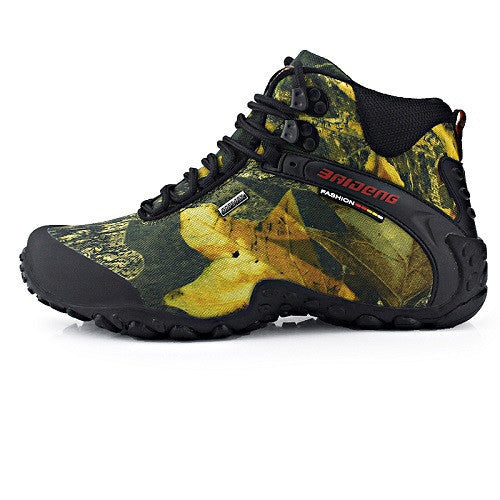 waterproof canvas hiking shoes boots Anti-skid Wear resistant breathable fishing shoes climbing high shoes-Dollar Bargains Online Shopping Australia