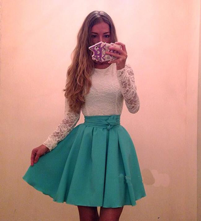 Ukraine Style Womens Autumn Lace Party Dresses Fall Purple&skyblue Sexy Vintage Long Sleeve Casual Dress Plus Size-Dollar Bargains Online Shopping Australia