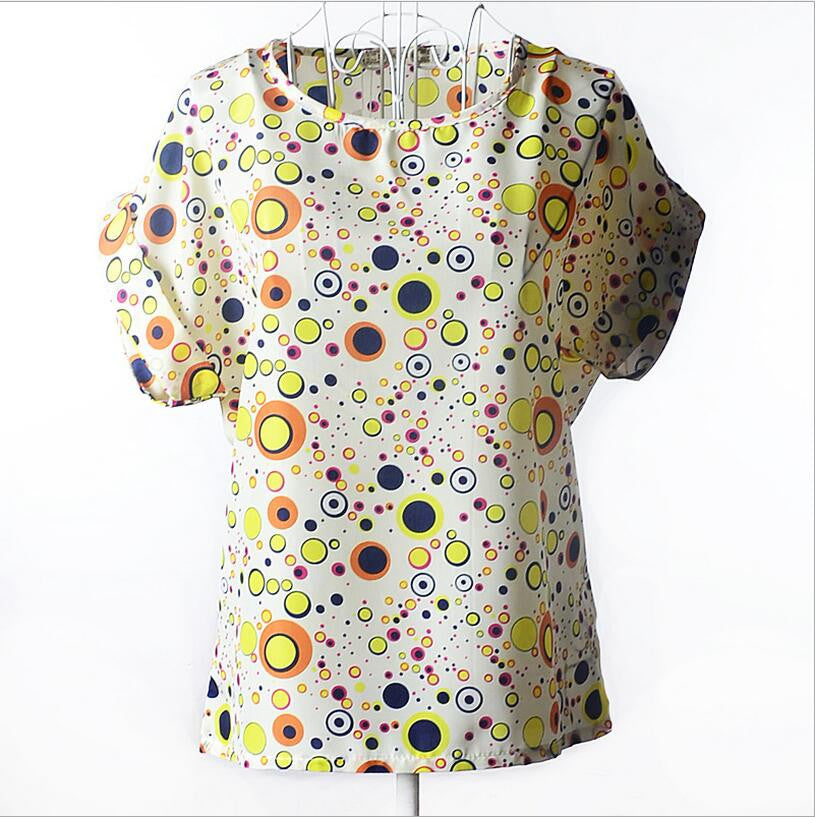 Large size women printing blouse bird bat shirt short-sleeved-Dollar Bargains Online Shopping Australia