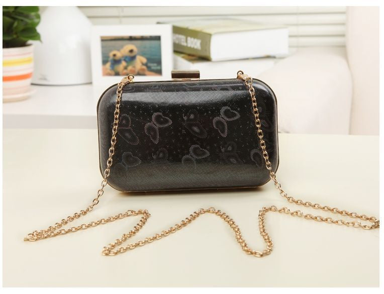 Vintage Skull purse Black Knuckle Ring Handbag Women Skull Clutch Evening Bag With shoulder Chain bolsas femininas-Dollar Bargains Online Shopping Australia