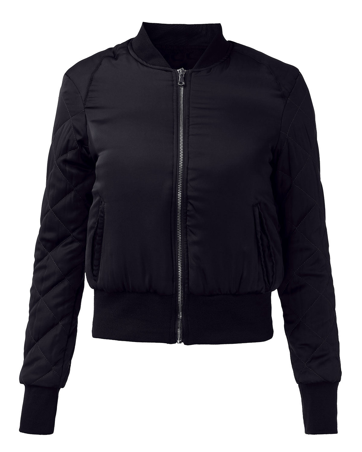 Winter Warm V-Neck Quilted Zipper Coat Jacket Padded Bomber Fleece Short Outerwear Tops chaquetas 6 Colors-Dollar Bargains Online Shopping Australia