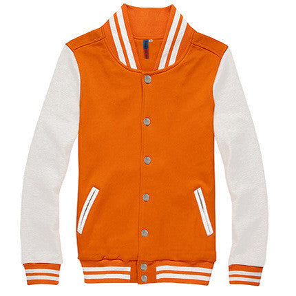 Brand Clothing Baseball Jacket Men Sweatshirt College Sportswear Jackets Casual Slim Fit Jacket Mens Clothing 10 Colors-Dollar Bargains Online Shopping Australia