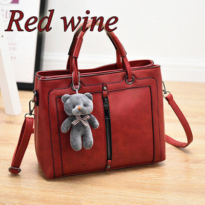 Luxury Women Leather Handbag Red Retro Vintage Bag Designer Handbags High Quality Famous Brand Tote Shoulder Ladies Hand Bag 703-Dollar Bargains Online Shopping Australia