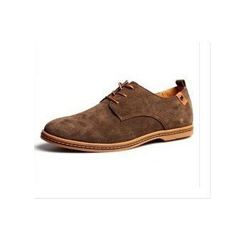 Men Flats shoes 38-48 Suede European style genuine leather Shoes Men's oxfords california casual Loafers-Dollar Bargains Online Shopping Australia