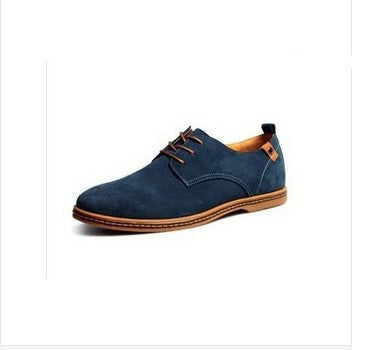 Men Flats shoes 38-48 Suede European style genuine leather Shoes Men's oxfords california casual Loafers-Dollar Bargains Online Shopping Australia