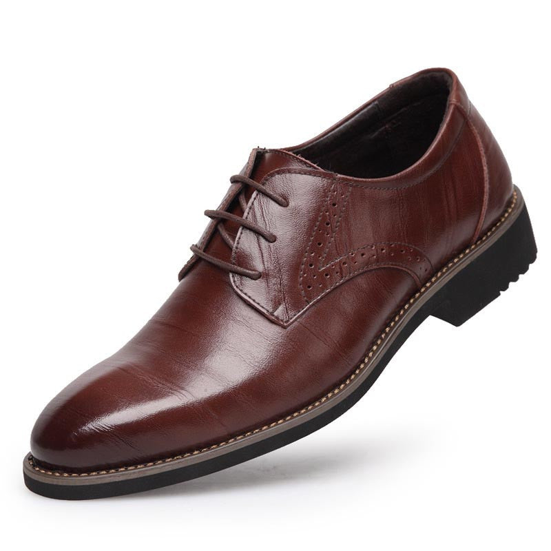 100% Genuine Leather Mens Dress Shoes, High Quality Oxford Shoes For Men, Lace-Up Business Men Shoes, Brand Men Wedding Shoes-Dollar Bargains Online Shopping Australia