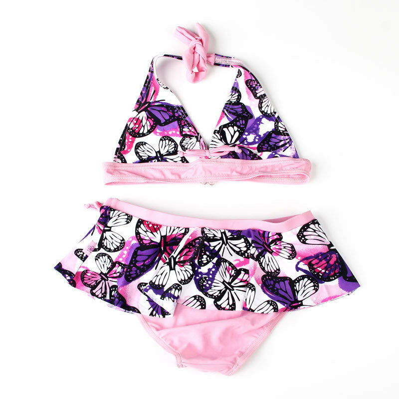 Clearance Two Pieces Swimsuit Kids Girls Swimwear Bikini Child Bathing suit Costume biquini infantil-Dollar Bargains Online Shopping Australia