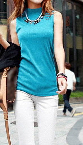 women autumn winter sleeveless solid color Tops & Tees cotton Tanks tops & Camis women lady Vest 10 colors-Dollar Bargains Online Shopping Australia