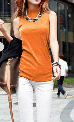 women autumn winter sleeveless solid color Tops & Tees cotton Tanks tops & Camis women lady Vest 10 colors-Dollar Bargains Online Shopping Australia
