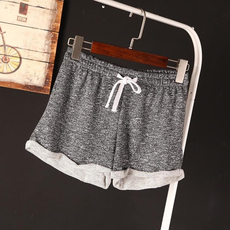 Plus Size Short Summer Casual Cotton Black Short High Waist Shorts Femininos Women Workout Shorts-Dollar Bargains Online Shopping Australia
