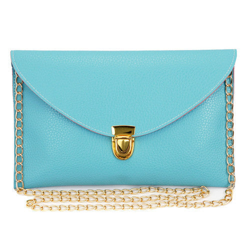 Women Clutch Bags Fashion Chain Envelope Candy Color Handbags Small Shoulder Bag Casual-Dollar Bargains Online Shopping Australia