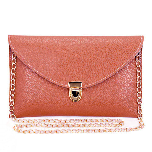 Women Clutch Bags Fashion Chain Envelope Candy Color Handbags Small Shoulder Bag Casual-Dollar Bargains Online Shopping Australia