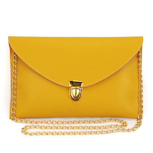 Women Clutch Bags Fashion Chain Envelope Candy Color Handbags Small Shoulder Bag Casual-Dollar Bargains Online Shopping Australia