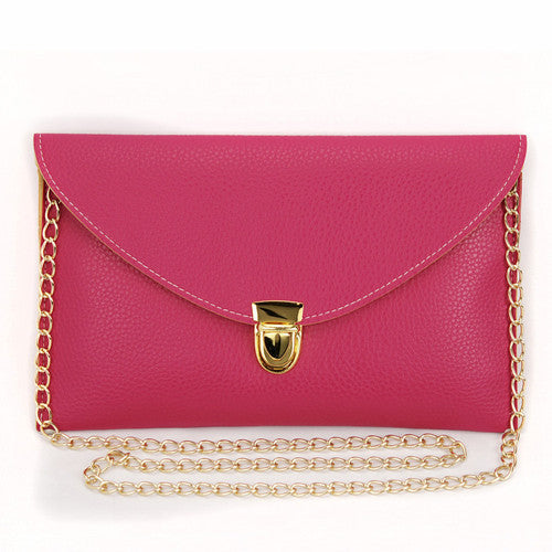 Women Clutch Bags Fashion Chain Envelope Candy Color Handbags Small Shoulder Bag Casual-Dollar Bargains Online Shopping Australia