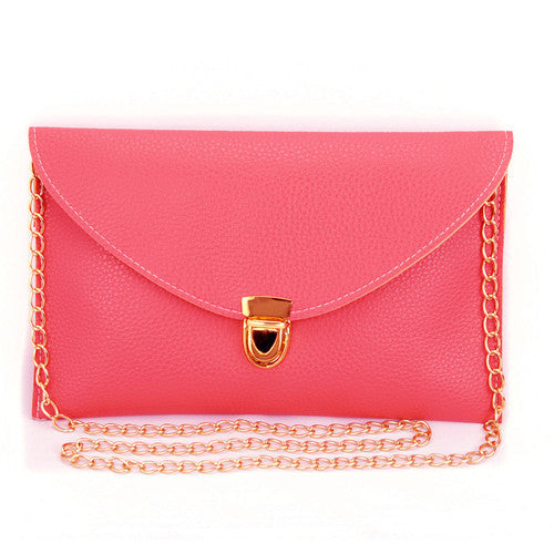 Women Clutch Bags Fashion Chain Envelope Candy Color Handbags Small Shoulder Bag Casual-Dollar Bargains Online Shopping Australia