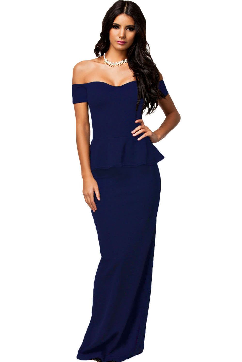 Women dress 3 colors Sexy Maxi Dress With Drop shoulder Long Dress LC6244 plus size M L XL XXL-Dollar Bargains Online Shopping Australia