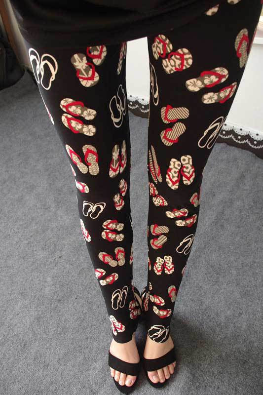 Spring Summer Womens Fashion Black Milk Thin Stretch leggings Colored Stars Graffiti Slim Skinny Leggings Pants Female-Dollar Bargains Online Shopping Australia