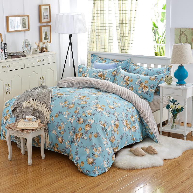 bedding set 5 size Green Spirit bedding set duvet cover set Korean bed sheet +duvet cover +pillowcase pink bed cover bed linen-Dollar Bargains Online Shopping Australia