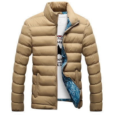 Winter Jacket Men Men Cotton Blend Coats Zipper Mens Jacket Casual Thick Outwear-Dollar Bargains Online Shopping Australia