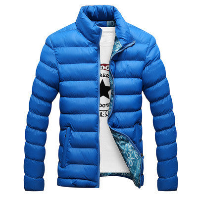 Winter Jacket Men Men Cotton Blend Coats Zipper Mens Jacket Casual Thick Outwear-Dollar Bargains Online Shopping Australia