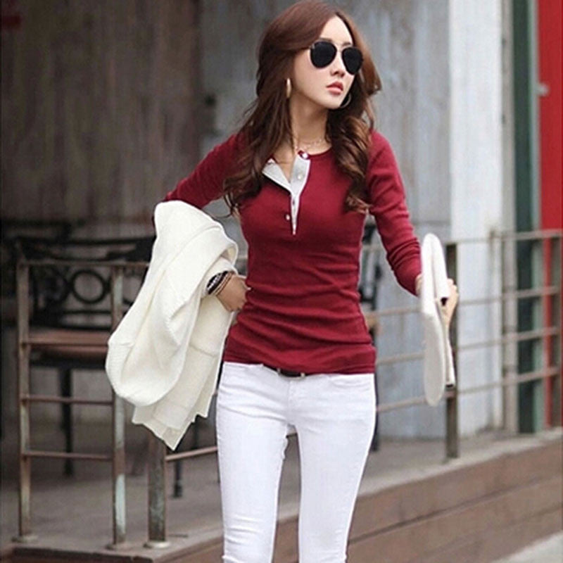 Women Cotton Sweaters Casual Slim Tops Blouse Sweater Outfit Jumper Pullover-Dollar Bargains Online Shopping Australia
