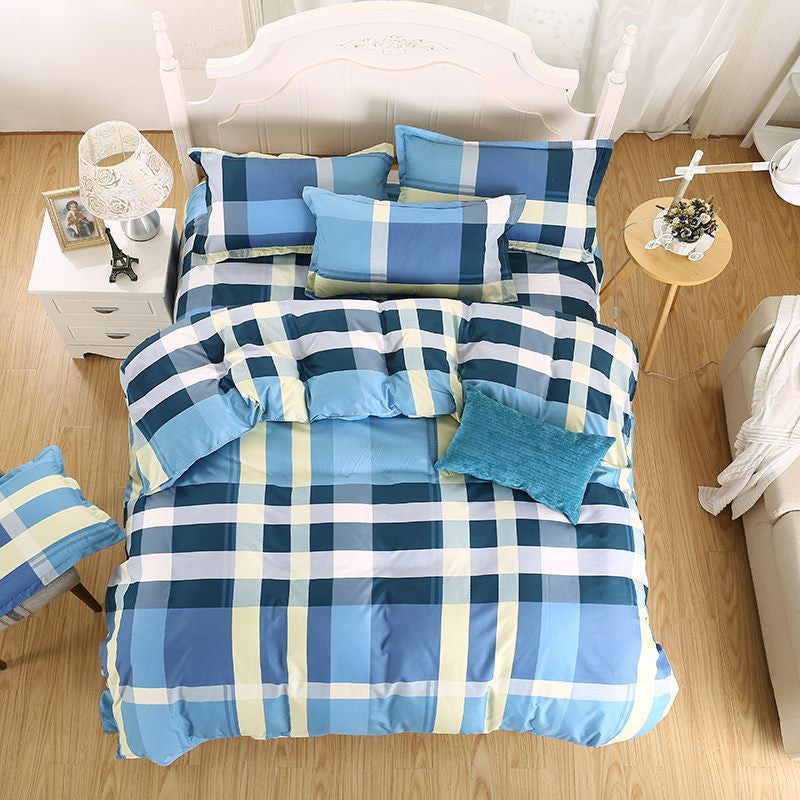Fashion Bedding Set 4pcs/3pcs Duvet Cover Sets Soft Polyester Bed Linen Flat Bed Sheet Set Pillowcase Home Textile Drop Ship-Dollar Bargains Online Shopping Australia