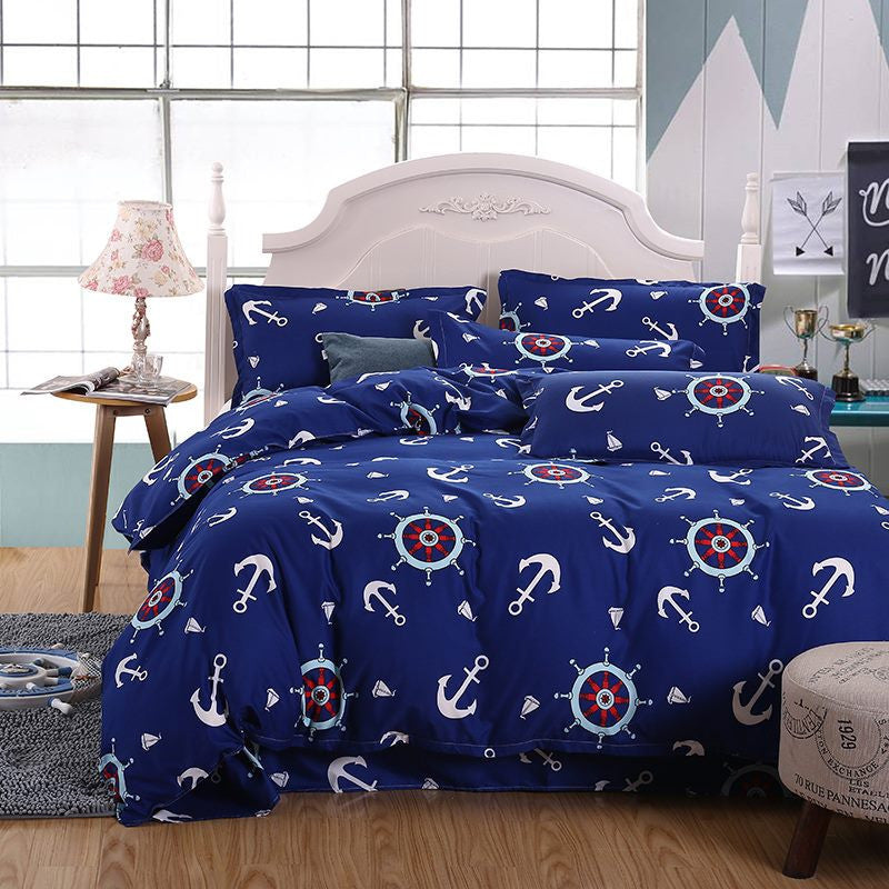 Fashion Bedding Set 4pcs/3pcs Duvet Cover Sets Soft Polyester Bed Linen Flat Bed Sheet Set Pillowcase Home Textile Drop Ship-Dollar Bargains Online Shopping Australia