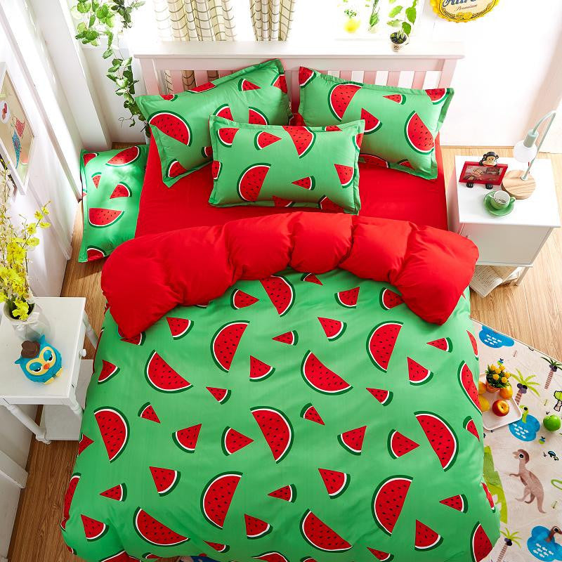 Fashion Bedding Set 4pcs/3pcs Duvet Cover Sets Soft Polyester Bed Linen Flat Bed Sheet Set Pillowcase Home Textile Drop Ship-Dollar Bargains Online Shopping Australia