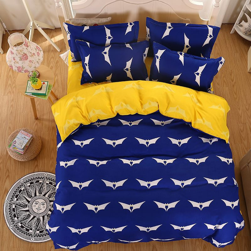 Fashion Bedding Set 4pcs/3pcs Duvet Cover Sets Soft Polyester Bed Linen Flat Bed Sheet Set Pillowcase Home Textile Drop Ship-Dollar Bargains Online Shopping Australia