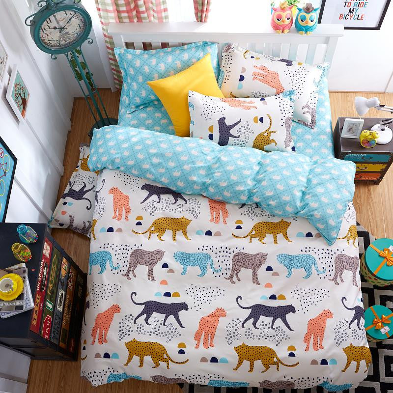 Fashion Bedding Set 4pcs/3pcs Duvet Cover Sets Soft Polyester Bed Linen Flat Bed Sheet Set Pillowcase Home Textile Drop Ship-Dollar Bargains Online Shopping Australia