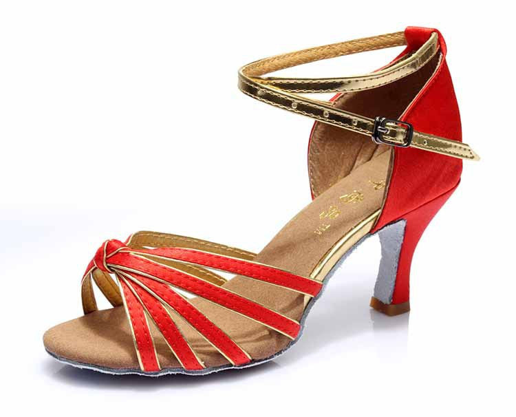 Brand Satin/PU Girls Ladies Women's Tango Salsa Dance Ballroom Latin Dance Shoes 7cm Heels 22 Colors and-Dollar Bargains Online Shopping Australia