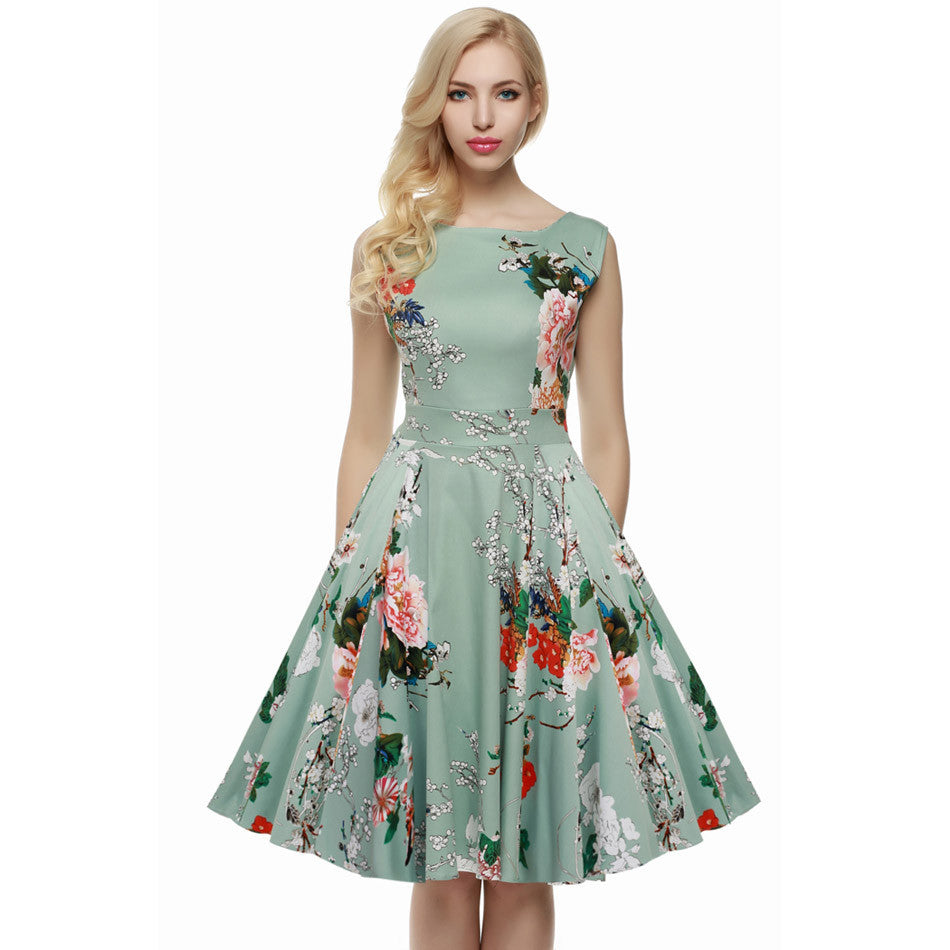 formal vintage dresses australia Marenna Vintage Blue A Line Prom Dress