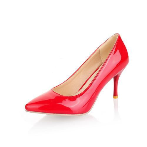Five colors Plus Size 34-46 Fashion high heels women pumps thin heel classic white red beige wedding shoes-Dollar Bargains Online Shopping Australia